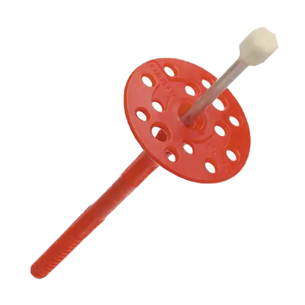 Дюбель для теплоизоляции 10х180 с металлическим гвоздем с термоголовкой (50 шт) Tech-krep, упак