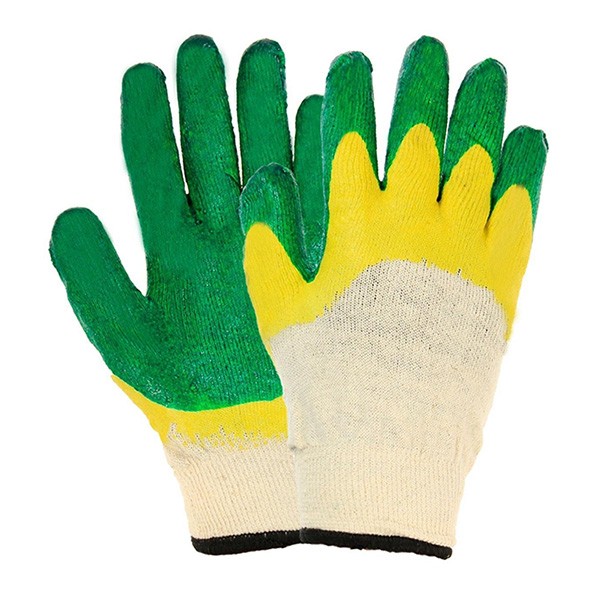 Перчатки х/б с двойным латексным обливом