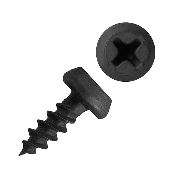 Саморезы Стройбат 3,5х11 мм полуцилиндрические, сверло с мелкой резьбой, оксидированные 1000 шт/упак