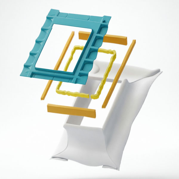 Комплект окладов FAKRO XDK гидро-пароизоляционный с утеплением (XDP+XDS) 78х140 см, шт