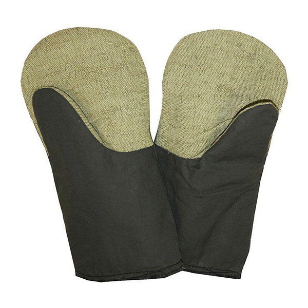 Рукавицы утепленные крашенные, с брезентовым наладонником У-04 (2размер)