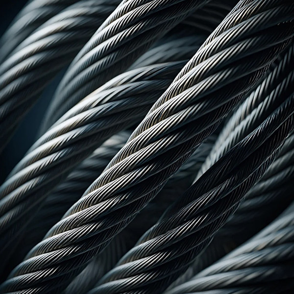 Стальной канат 42 мм PYTHON Super 8R (8x25) sZ Galv, 1960 N/mm2 EN 12385