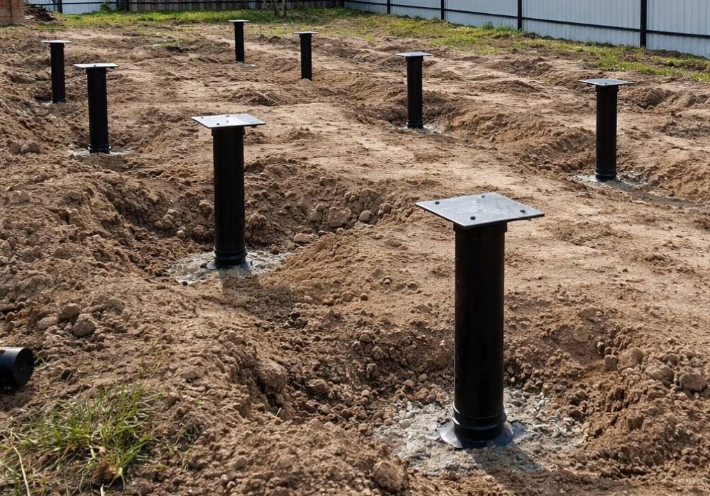 Установка свай