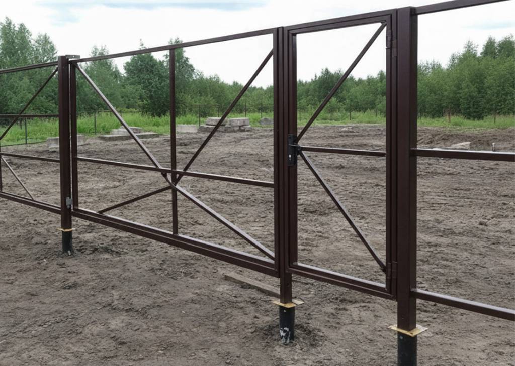 Монтаж ворот и калитки