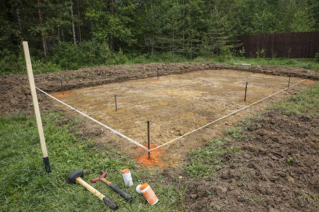 Подготовка и разметка участка