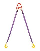 Строп текстильный двухветвевой 2СТ 10 т, 1,5 м звено-крюк SK