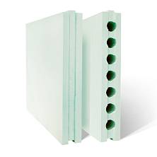 Фото Гипсополимер. Пазогребневая плита пустотелая гидро 667х500х80мм (30шт/10м2/пал), шт от магазина Sezon