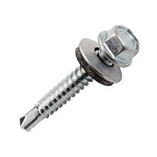 Фото Кровельные саморезы 4,8х29 мм сверло (цинк), 250шт/уп. от магазина Sezon