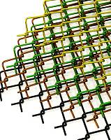 Сетка рабица жёлтая ПВХ ячейки 50х50 мм, D2,6 мм, 1,5х10 м, рул