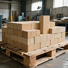 Фото Кирпич ШБ-5 ОДИНАРНЫЙ огнеупорный шамотный 230х114х65 (385шт/под), под. от магазина Sezon