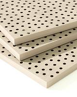 Плита акустическая KNAUF-Акустика КВ-12/25-4ПК сплошная перфорация, белая 2000х1200х12,5 мм, лист